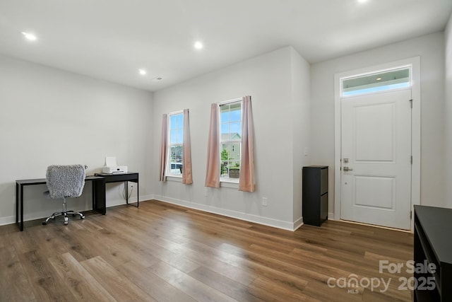 812 Dogwood Creek Ln, Indian Trail, NC 28079 - office featuring wood finished floors and recessed lighting