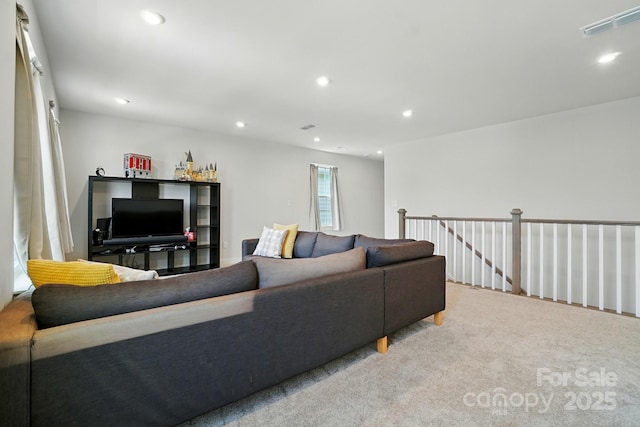 812 Dogwood Creek Ln, Indian Trail, NC 28079 - living area with carpet and recessed lighting