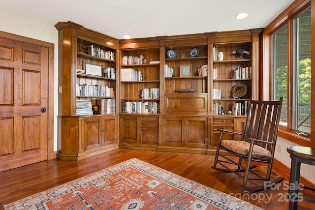 197 Cherry Knob Dr Unit 23, Mars Hill, NC 28754 - sitting room with hardwood / wood-style flooring and recessed lighting