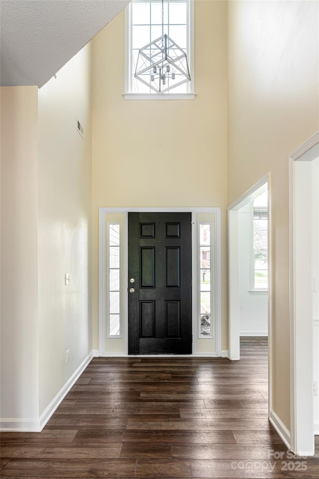 89 Woodfern Rd, Fletcher, NC 28732 - foyer with high vaulted ceiling and wood finished floors