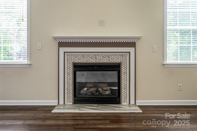 89 Woodfern Rd, Fletcher, NC 28732 - detailed view of wood finished floors and a tiled fireplace