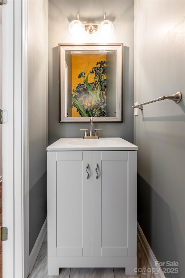 89 Woodfern Rd, Fletcher, NC 28732 - bathroom featuring vanity and baseboards