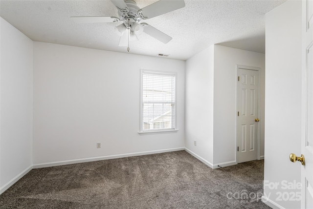 89 Woodfern Rd, Fletcher, NC 28732 - carpeted empty room featuring a textured ceiling and a ceiling fan
