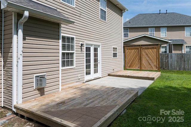89 Woodfern Rd, Fletcher, NC 28732 - wooden terrace featuring a storage shed