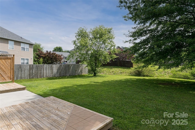 89 Woodfern Rd, Fletcher, NC 28732 - fenced backyard featuring a wooden deck