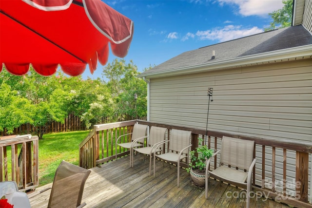 15248 Pangborn Pl, Charlotte, NC 28278 - wooden terrace with a lawn