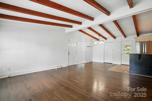 5229 Milford Rd, Charlotte, NC 28210 - unfurnished living room featuring wood finished floors
