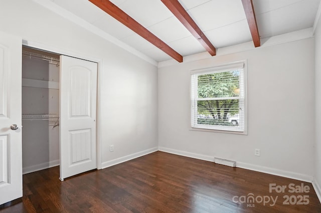 5229 Milford Rd, Charlotte, NC 28210 - unfurnished bedroom with a closet and wood finished floors