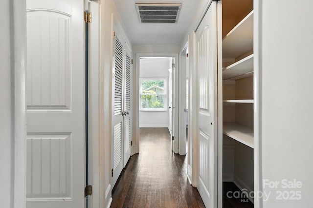 5229 Milford Rd, Charlotte, NC 28210 - corridor featuring dark wood finished floors and baseboards