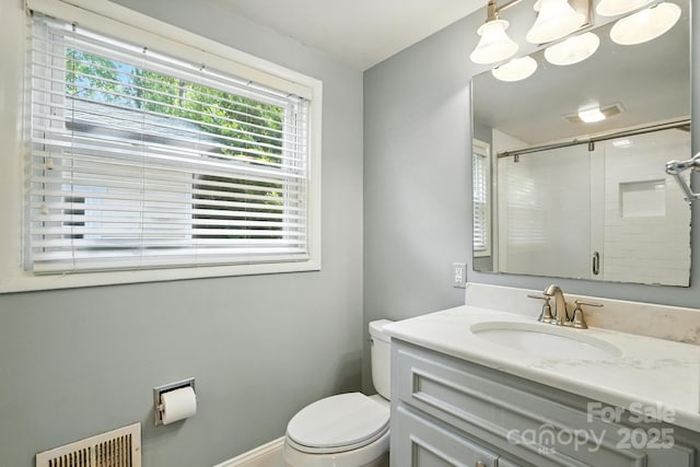 5229 Milford Rd, Charlotte, NC 28210 - bathroom with a stall shower and vanity