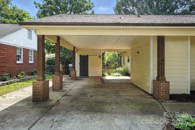 5229 Milford Rd, Charlotte, NC 28210 - view of patio featuring a carport