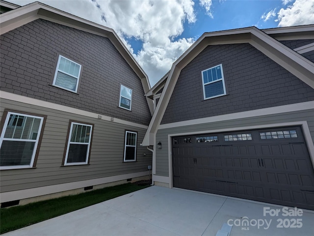 259 Luray Way Unit 443, Rock Hill, SC 29730 - view of front of home featuring crawl space, concrete driveway, a gambrel roof, and a garage