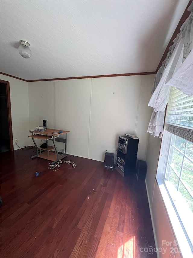 184 Winding Arbor Cir, Cleveland, NC 27013 - office featuring wood finished floors and crown molding