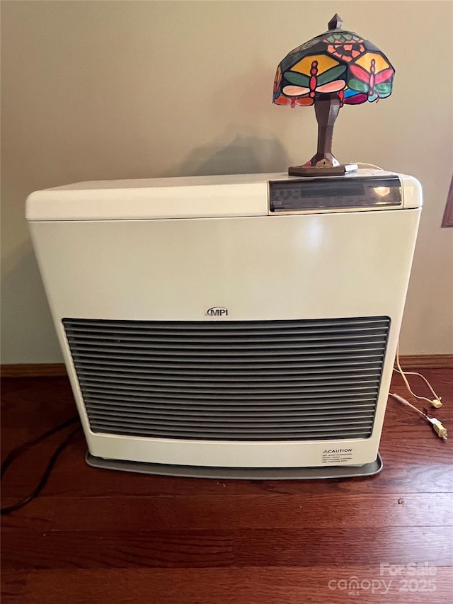 184 Winding Arbor Cir, Cleveland, NC 27013 - detailed view of heating unit and wood finished floors