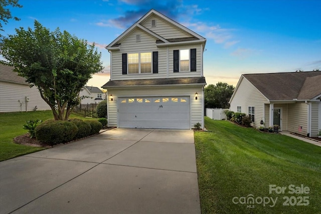 2527 Fossil Stone Ln, Fort Mill, SC 29708 - traditional-style house featuring a garage and concrete driveway