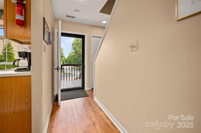 2881 White Oak Mountain Rd Unit D5, Columbus, NC 28722 - entryway with light wood-style flooring and recessed lighting
