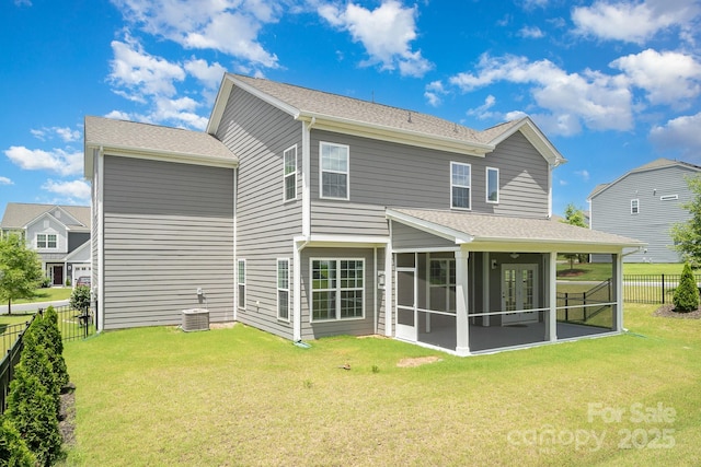 8420 Golden Stone Ln Unit 138, Fort Mill, SC 29707 - back of house featuring a sunroom and roof with shingles