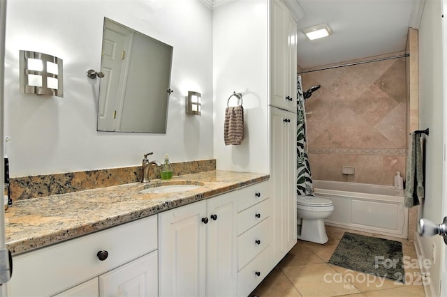 1009 13th Avenue Pl NW Unit 19, Hickory, NC 28601 - bathroom with vanity, tile patterned floors, and shower / bath combination with curtain