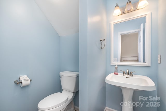 19509 Trintella Ln, Cornelius, NC 28031 - half bath with toilet and lofted ceiling