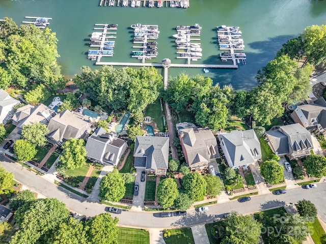 19509 Trintella Ln, Cornelius, NC 28031 - view of property location with a large body of water, a marina, and nearby suburban area