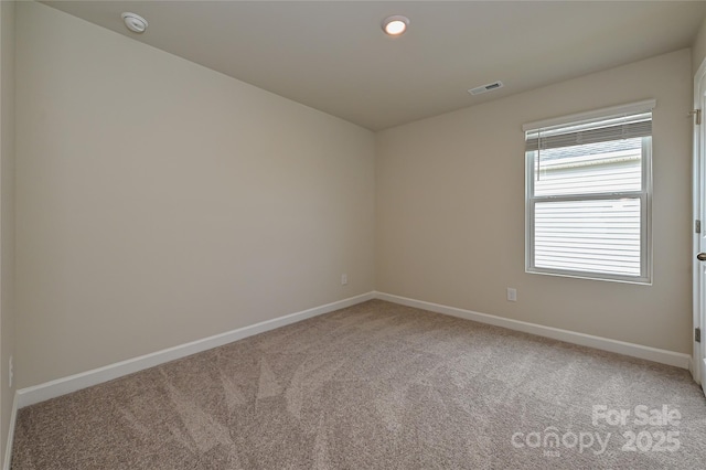 117 Canoga Ave, York, SC 29745 - spare room with light colored carpet, a smoke detector, and recessed lighting