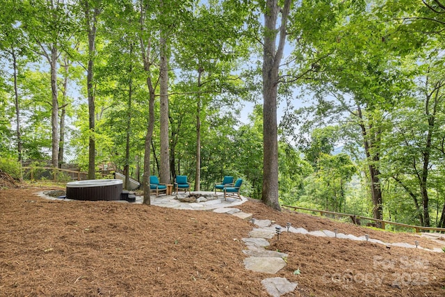 90 Reed Rd, Asheville, NC 28805 - view of yard with a patio area