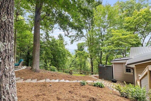 90 Reed Rd, Asheville, NC 28805 - view of yard with view of wooded area