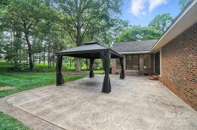 4323 Crow Rd, Monroe, NC 28112 - view of patio featuring a gazebo