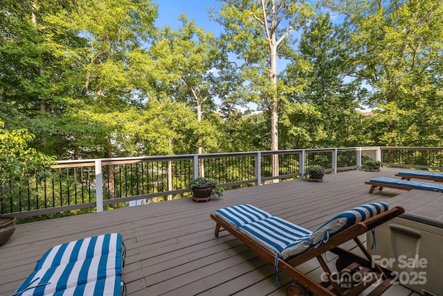 13934 Kings Carriage Ln, Charlotte, NC 28278 - view of wooden deck