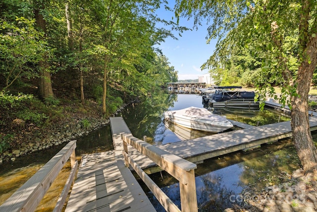 13934 Kings Carriage Ln, Charlotte, NC 28278 - dock area featuring a water view