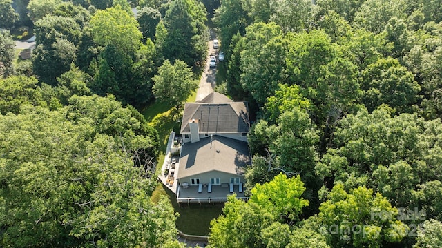 13934 Kings Carriage Ln, Charlotte, NC 28278 - view from above of property with a forest