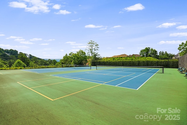 609 Carriage Commons Dr, Hendersonville, NC 28791 - view of tennis court with community basketball court