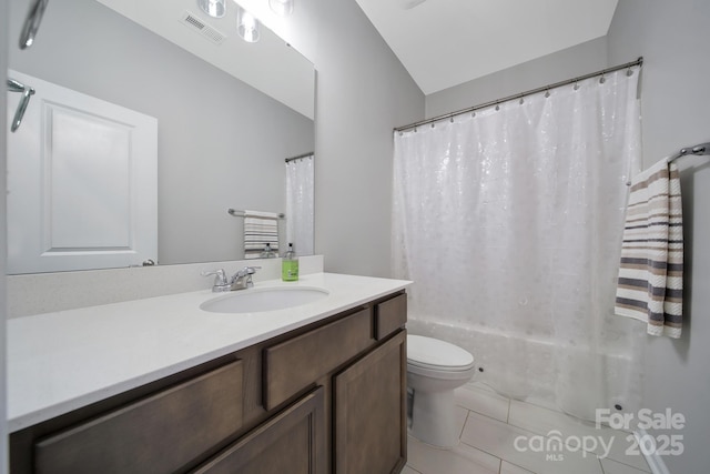 440 Shallowford Dr, Rock Hill, SC 29732 - full bathroom with vanity, shower / bathtub combination with curtain, and tile patterned floors