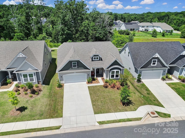 440 Shallowford Dr, Rock Hill, SC 29732 - view of front facade featuring concrete driveway, an attached garage, a front lawn, and a residential view