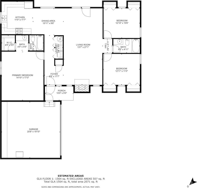 1748 4th Street Ct NE, Hickory, NC 28601 - view of room layout