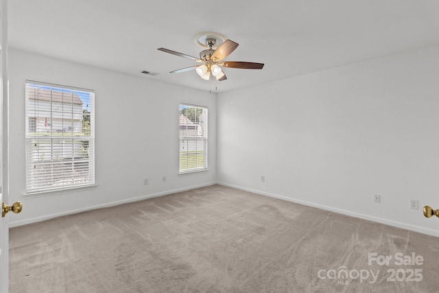 1901 Summit Ridge Ln, Kannapolis, NC 28083 - carpeted spare room with baseboards and ceiling fan