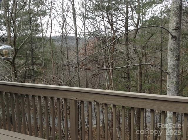 26B Cedarwood Trl, Asheville, NC 28806 - deck featuring a forest view