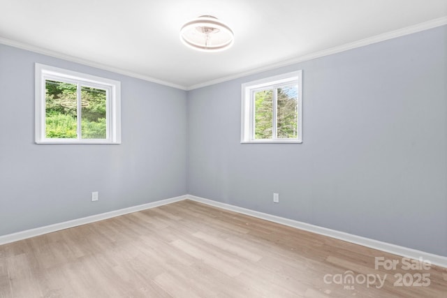 1175 Bamboo Rd, Boone, NC 28607 - spare room with healthy amount of natural light, ornamental molding, and light wood-type flooring