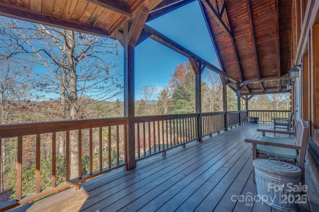 197 First Broad Dr, Bostic, NC 28018 - view of wooden deck