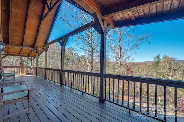 197 First Broad Dr, Bostic, NC 28018 - view of wooden deck