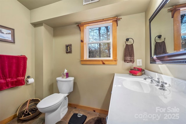 197 First Broad Dr, Bostic, NC 28018 - half bathroom featuring vanity and tile patterned flooring