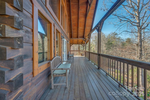 197 First Broad Dr, Bostic, NC 28018 - view of wooden terrace