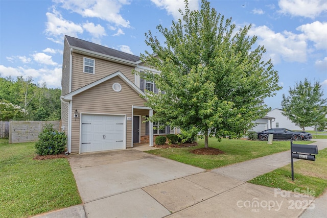 1404 Waylon Ave, Gastonia, NC 28054 - view of front of property with driveway and an attached garage