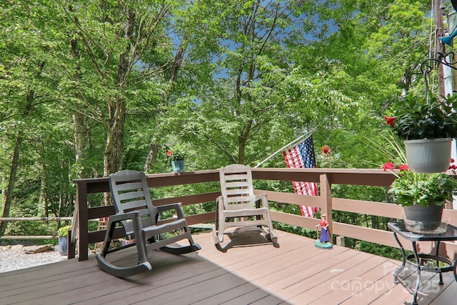 84 Hawk Nest Rd, Maggie Valley, NC 28751 - view of deck