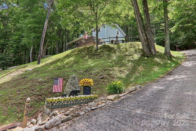 84 Hawk Nest Rd, Maggie Valley, NC 28751 - exterior view of a heavily wooded area