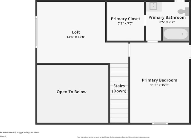 84 Hawk Nest Rd, Maggie Valley, NC 28751 - view of floor plan / room layout
