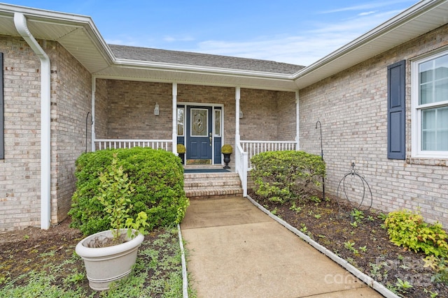 390 Classic Oaks Cir, Hendersonville, NC 28792 - entrance to property with brick siding and a porch