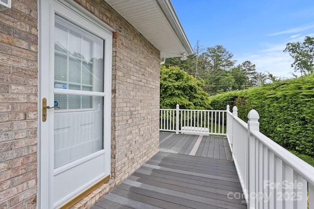 390 Classic Oaks Cir, Hendersonville, NC 28792 - view of wooden deck