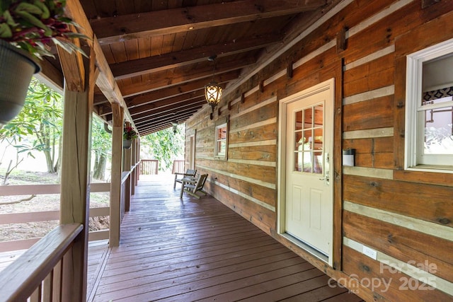 1745 Sugar Camp Rd, Marshall, NC 28753 - view of wooden terrace