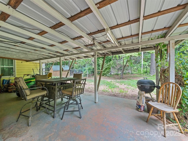 449 Little E Fork Rd, Canton, NC 28716 - fenced backyard featuring a patio and outdoor dining space